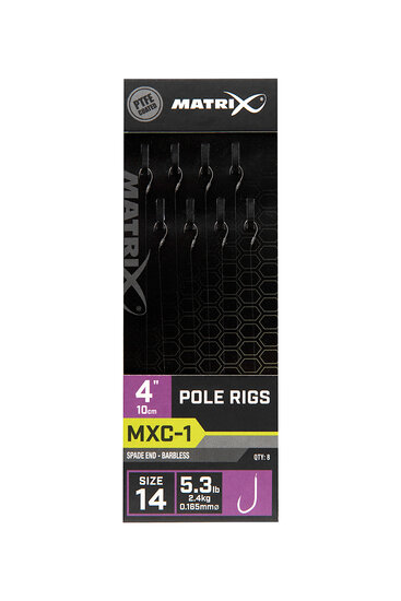 Matrix - PROMO Onderlijn MXC-1 Barbless 10cm Pole Rigs - Matrix