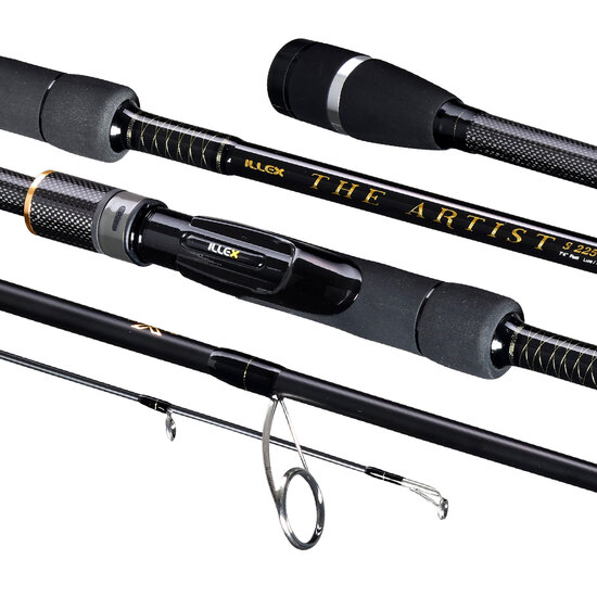 Illex - Canne Spinning The Artist X5 S225 M Black Ops 2,25m - 7-21g - Illex