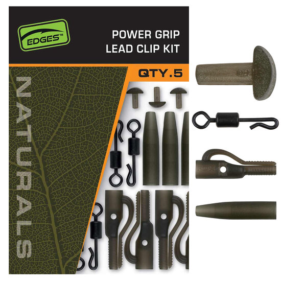 Fox Carp - Edges Naturals Power Grip Lead clip kit - Fox Carp