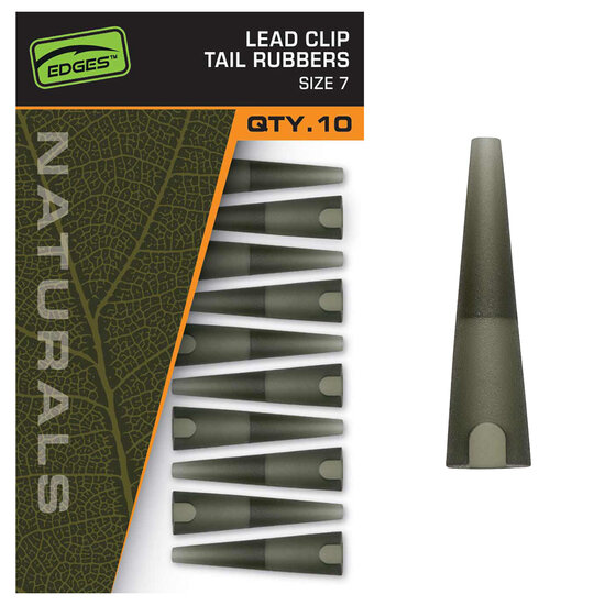 Fox Carp - Naturals Lead Clips Tail Rubbers / Size 7 - Fox Carp