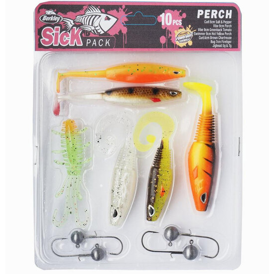 Berkley - PROMO Sick Pack Perch Softbait Kit (10 stuks) - Berkley