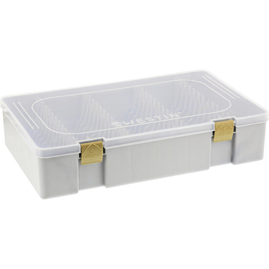 Westin - W3 Spinnerbait Storage Box Grey/Clear / 36&times;22.5&times;8cm - Westin