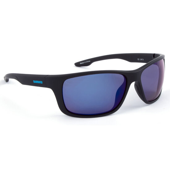Eyewear Lesath Matte Black &amp; Blue Mirror - Shimano