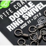 Korda - PTFE Coated Double Ring Swivel / Size 11 - Korda