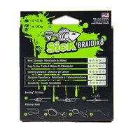 Berkley - Lijn gevlochten Sick Braid Flame Green - 150m - Berkley