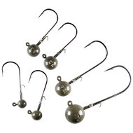 LMAB - Jigkoppen Tungsten Round Jig - Pumpkin Green - LMAB