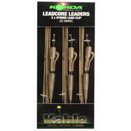 Korda - Leadcore Leaders Hybrid Lead Clip Gravel Brown - Korda