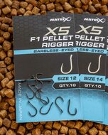 Matrix - Haken X5 F1 Pellet Rigger Barbless / Eyed - Matrix
