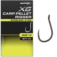 Matrix - Haken X6 Carp Pellet Rigger Barbless / Eyed - Matrix