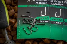 Matrix - Haken X8 X-Power Carp Barbless / Eyed - Matrix