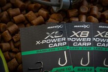 Matrix - Haken X8 X-Power Carp Barbless / Eyed - Matrix