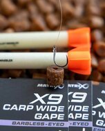Matrix - Haken X9 Carp Wide Gape Barbless / Eyed - Matrix