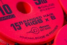 Guru - Onderlijn QM1 Bait Bands Hair Rigs 15" Barbless / 38cm - Guru