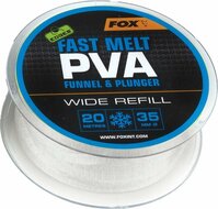 Fox Carp - Fast Melt PVA Funnel &amp; Plunger Wide Refill 35mm / 20m - Fox Carp