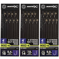 Matrix - PROMO Onderlijn MXC-4 / 10cm / 4" X-Strong Bait Band Rigs - Matrix