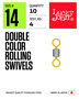 Lucky John - Wartels Double Color Rolling Swivels - Lucky John