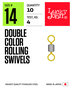 Lucky John - Swivels Double Color Rolling Swivels - Lucky John