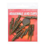 ESP - Adjustable Lead Clips / Camo Brown - ESP