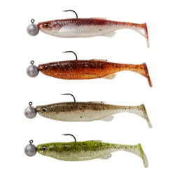 Savage Gear - Softbaits Fat Minnow T-Tail RTF Sinking Clearwater Mix 7gr + 7,5gr - Savage Gear