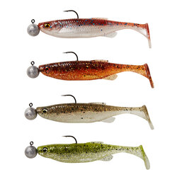 Savage Gear - Fat Minnow T-Tail RTF Sinking Clearwater Mix 5gr + 7,5gr - Savage Gear
