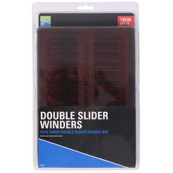 Preston - Double Slider Winders / 18cm Red In A Box - Preston