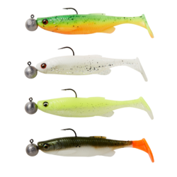 Savage Gear - Fat Minnow T-Tail RTF Sinking Darkwater Mix 7gr + 7,5gr - Savage Gear