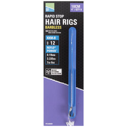 Preston - KKM-B Rapid Stops Hair Rigs Barbless / 10cm - Preston