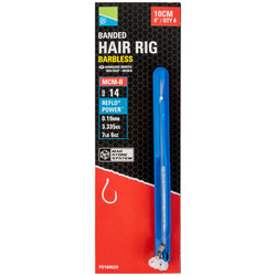 Preston - MCM-B Banded Hair Rigs Barbless / 10cm - Preston