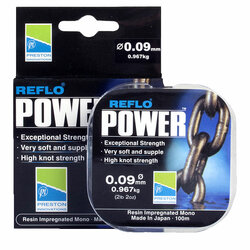 Preston - Lijn nylon Reflo Power Max Reel Line Clear / 100m - Preston