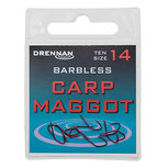 Drennan - Haken Barbless Carp Maggot - Drennan Drennan - Haken Barbless Carp Maggot - Drennan