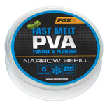 Fox Carp - End Tackle Fast Melt PVA Funnel & Plunger Narrow Refill - Fox Carp Fox Carp - End Tackle Fast Melt PVA Funnel & Plunger Narrow Refill - Fox Carp
