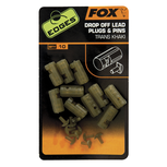 End Tackle Edges Drop-off Lead Plug & Pins - trans khaki - Fox Carp End Tackle Edges Drop-off Lead Plug & Pins - trans khaki - Fox Carp