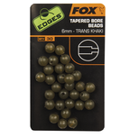 End Tackle Edges 4mm Tapered Bore Beads - trans khaki - Fox Carp End Tackle Edges 4mm Tapered Bore Beads - trans khaki - Fox Carp