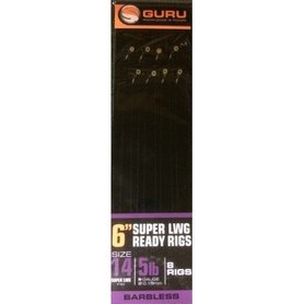 Guru - Onderlijn Super LWG Ready Rigs Barbless / 15cm - Guru