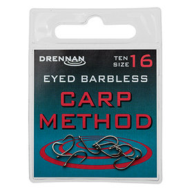 Drennan - Haken Eyed Barbless Carp Method Barbless - Drennan