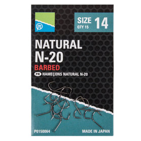Preston - Haken Natural N-20 Barbed - Preston