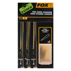 Fox Carp - Edges Ready tied Camo Leadcore Leaders - Fox Carp