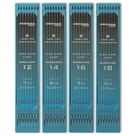 Drennan - Onderlijnen Wide Gape Carp Barbless / 15cm - Drennan