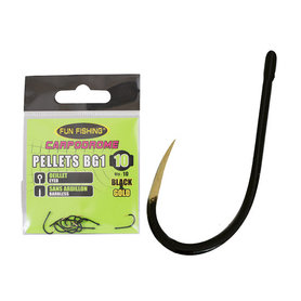 Fun Fishing - Hameçons Pellets BG1 (Oeillet sans Ardillon - Black & Gold) - Fun Fishing