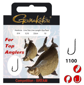 Gamakatsu - Onderlijn Hook BKS Bream 1100B - 22cm - Gamakatsu