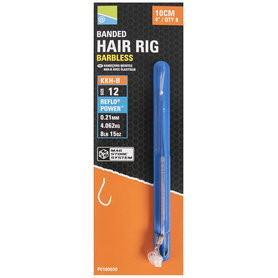 Preston - Onderlijn KKH-B Banded Hair Rigs Barbless / 10cm - Preston