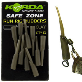 Korda - Safe Zone Run Rig Rubbers Clay - Korda