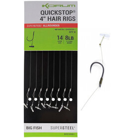 Korum - Big Fish Hair Rigs Quickstops Barbless - Korum