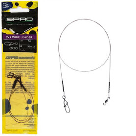 SPRO - Matte Black Leader 7x7 Wire 40cm - SPRO