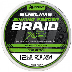Nytro - Lijn gevlochten Sublime X8 Sinking Feeder Braid - Nytro