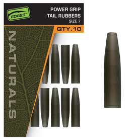 Fox Carp - Edges Naturals Power Grip Tail Rubbers / Size 7 - Fox Carp