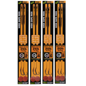 Fox Carp - Onderlijn Edges Wide Gape - Camotex Semi Stiff - Fox Carp