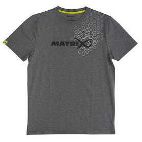 Matrix - Hex Print T-Shirt Marl Grey - Matrix