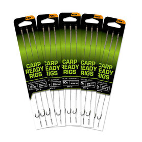 Fox Carp - Carp Ready Rigs x 3 - Wide Gape Barbless - Fox Carp