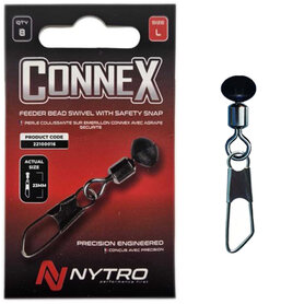 Nytro - Connex Feeder Bead Swivel With Hooked Snap Large - Nytro